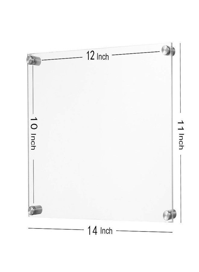 Meetu Acrylic Picture Frames 11x14 -Inner 10x12 Photo Frames Wall Frames To Display Family Pictures, Baby Pictures, Documents, Arts, Dog Pictures -Make Clear Float 3D Look (2 Pack) - Image 3